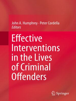cover image of Effective Interventions in the Lives of Criminal Offenders